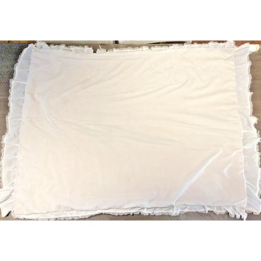 Vtg Peter Rabbit Baby Crib Blanket FREDERICK WARNE quilt pink COTTON panel B Pot - Picture 9 of 9